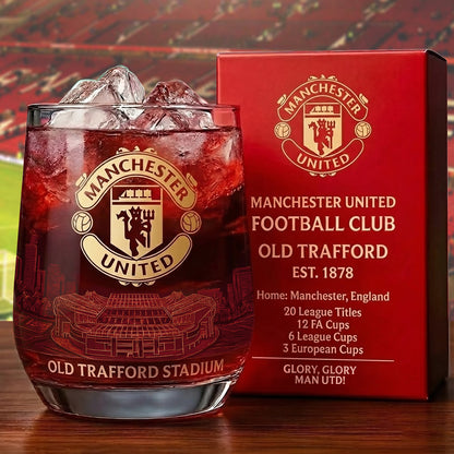 M.U Old Trafford Stadium Whisky , M.U Whiskey Glass, Holiday Gifts