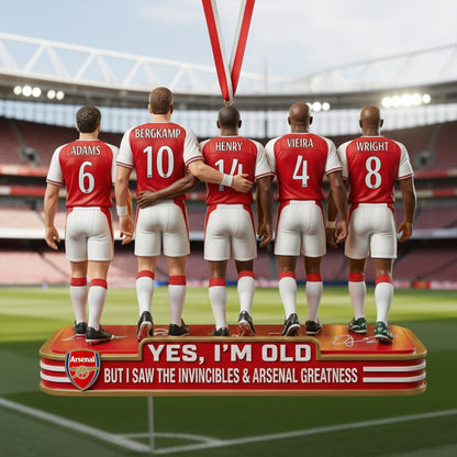 Arsenal FC Legendary Football Christmas Ornament
