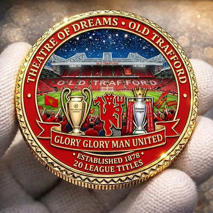 M.U Glory Glory Old Trafford Commemorative Coin