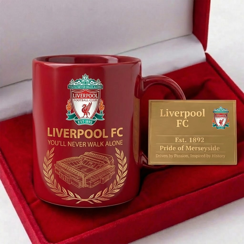 Lvp Anfield Stadium Accent Mug , Cream Mug Gifts , Holiday Gifts