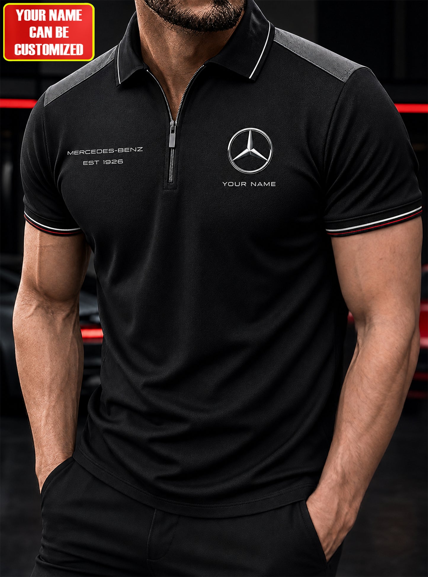 Personalized Merc Division Zipper Polo ,T-shirt, Hoodie , Short , Polo , hawaii