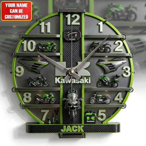 Kawasaki Decorative 3D Visual Effect Acrylic Wall Clock
