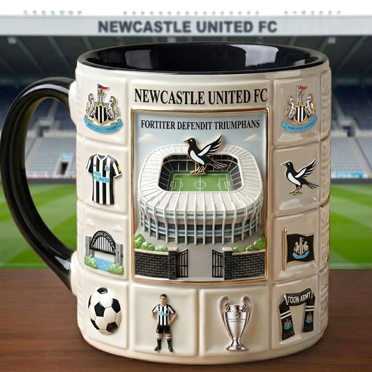 Newcastle Stadium Accent Mug , Cream Mug Gifts , Holiday Gifts
