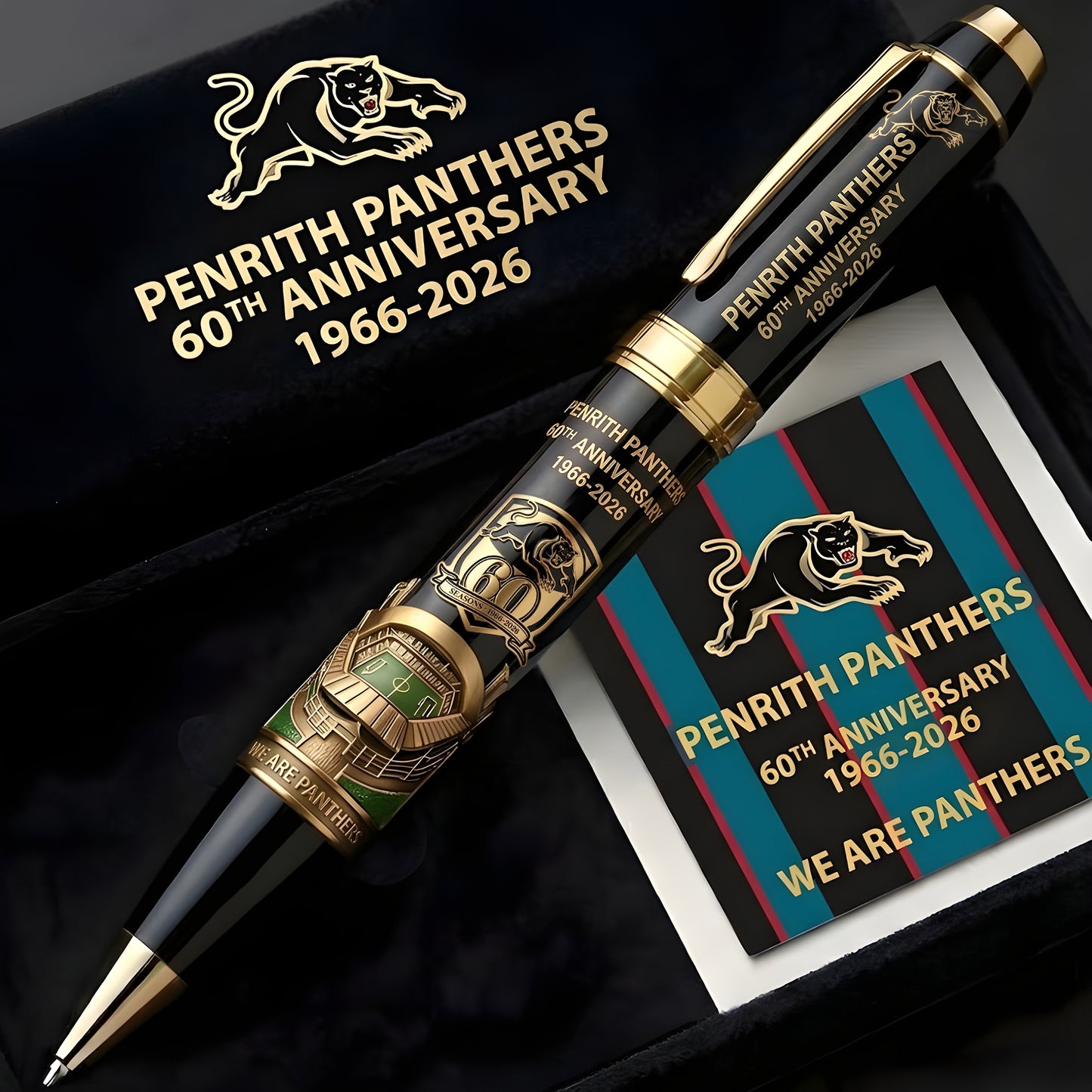 Penrith Panthers 60th Anniversary Edition Ballpoint Pen