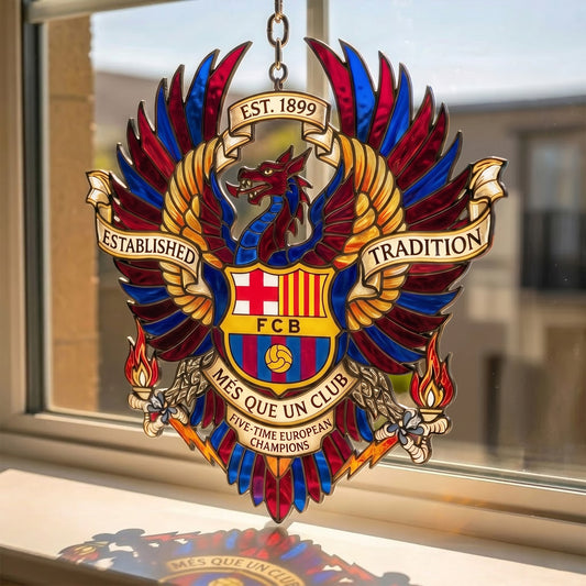 Barca FC Suncatcher Home Decor Home 3D Visual Effect