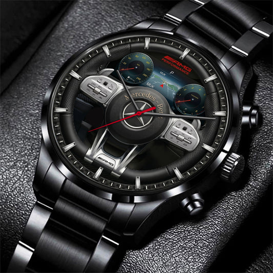 Merc Amg Interior Edition Stainless Steel Watch