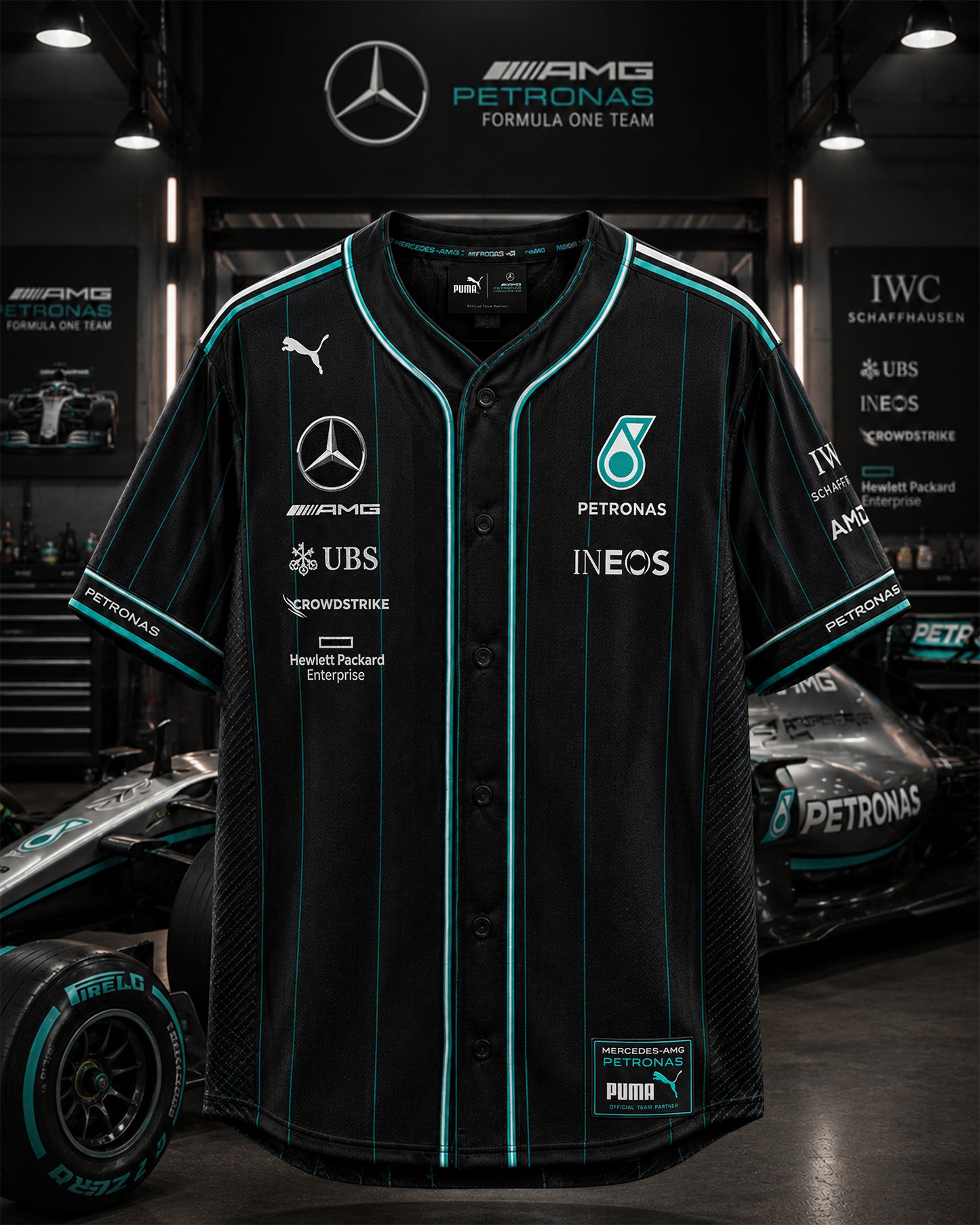 Personalized Merc F1 Team x Pm - Baseball Jersey Shirt
