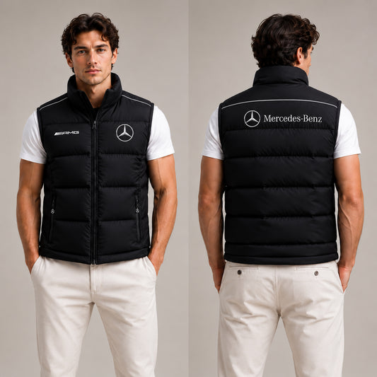 Mercedes Sleeveless Windproof Puffer Jacket