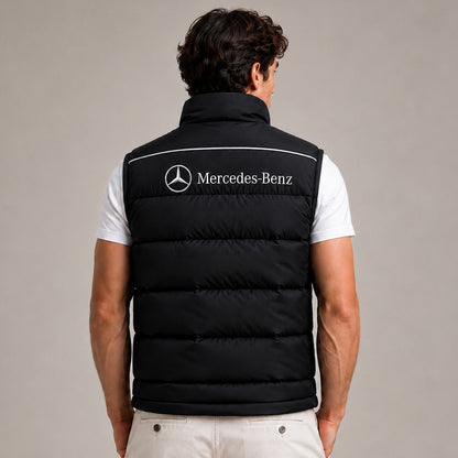 Mercedes Sleeveless Windproof Puffer Jacket