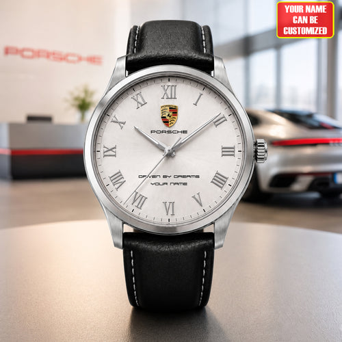 Personalized Pors Roman Empire Leather Strap Watch