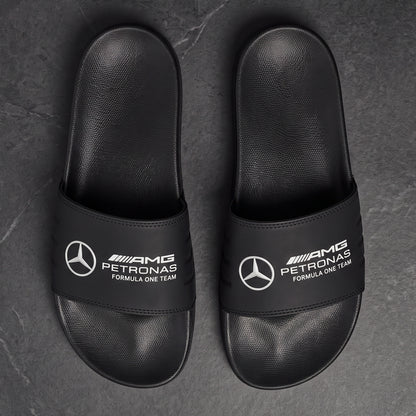 Merc AMG Petronas Slides Custom Leather Sandals