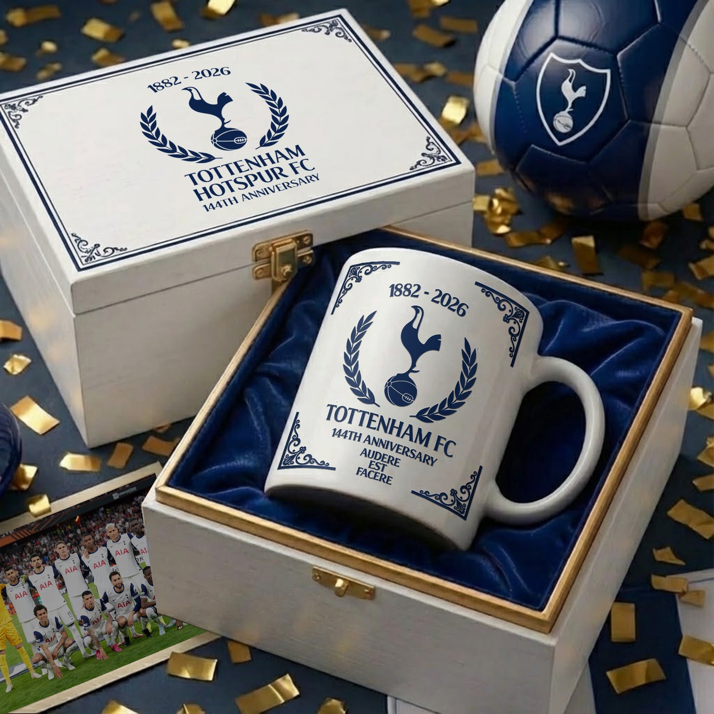 Tott 144th Anniversary Accent Mug , Cream Mug Gifts , Holiday Gifts