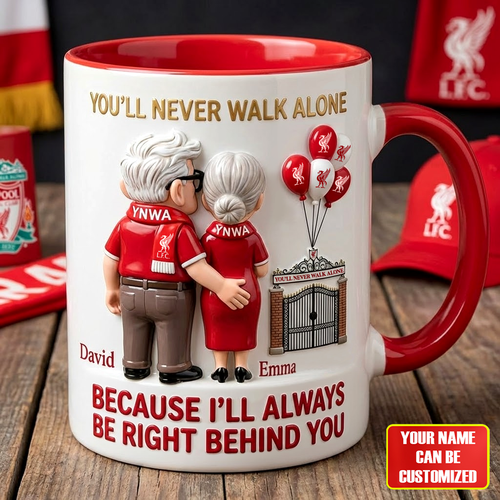 Lvp You'll Never Walk Alone Accent Mug , Cream Mug Gifts , Holiday Gifts