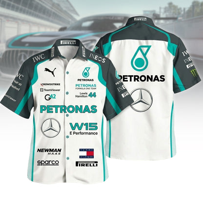 Merc Amg Petronas Team Hawaii Shirt Beach Short