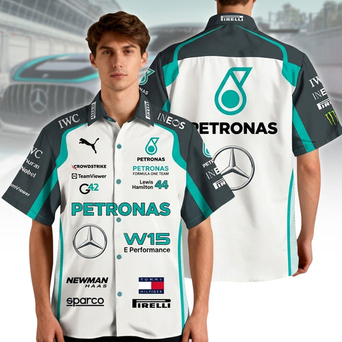 Merc Amg Petronas Team Hawaii Shirt Beach Short
