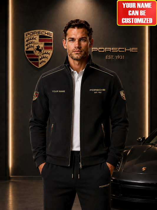 Personalized Pors Est.1931 Zipper Stand Collar Jacket V2