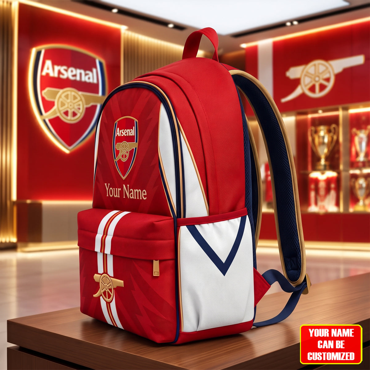 Arsenal Gunfans Sport Backpack with Custom Name – Gift for Arsenal Fans