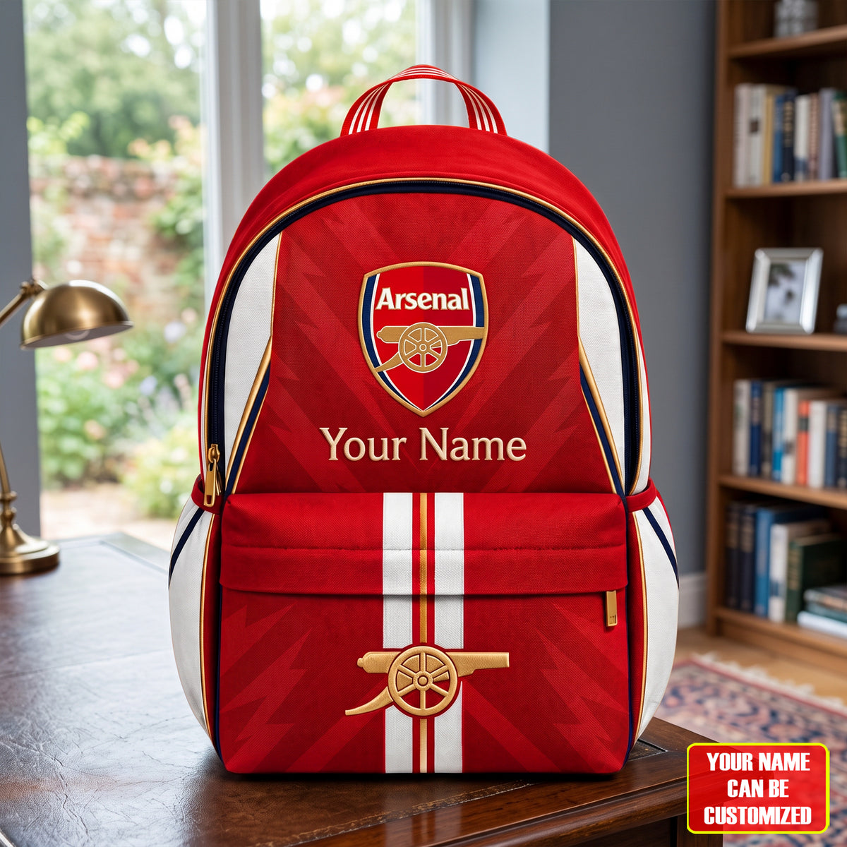 Arsenal Gunfans Sport Backpack with Custom Name – Gift for Arsenal Fans