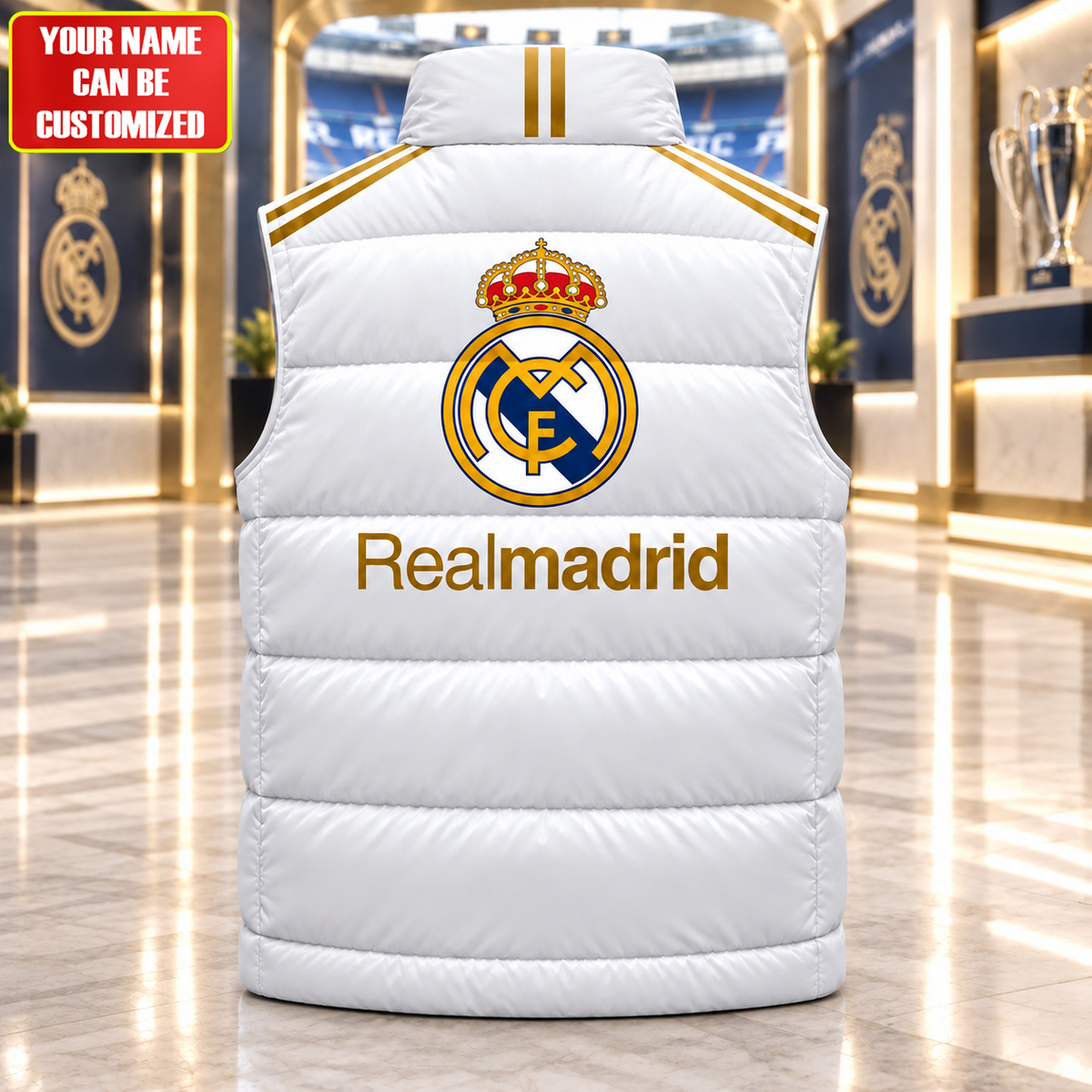 Real Hala Madrid 2026 Sleeveless Puffer Vest Jacket