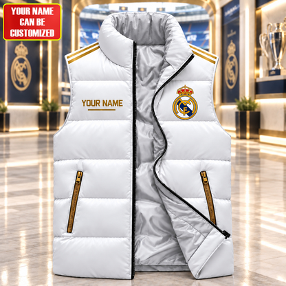 Real Hala Madrid 2026 Sleeveless Puffer Vest Jacket
