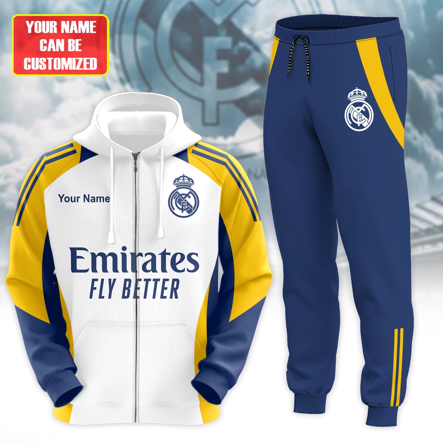 Personalized Real AE 3D All over Printed Hoodie and Sweatpants set