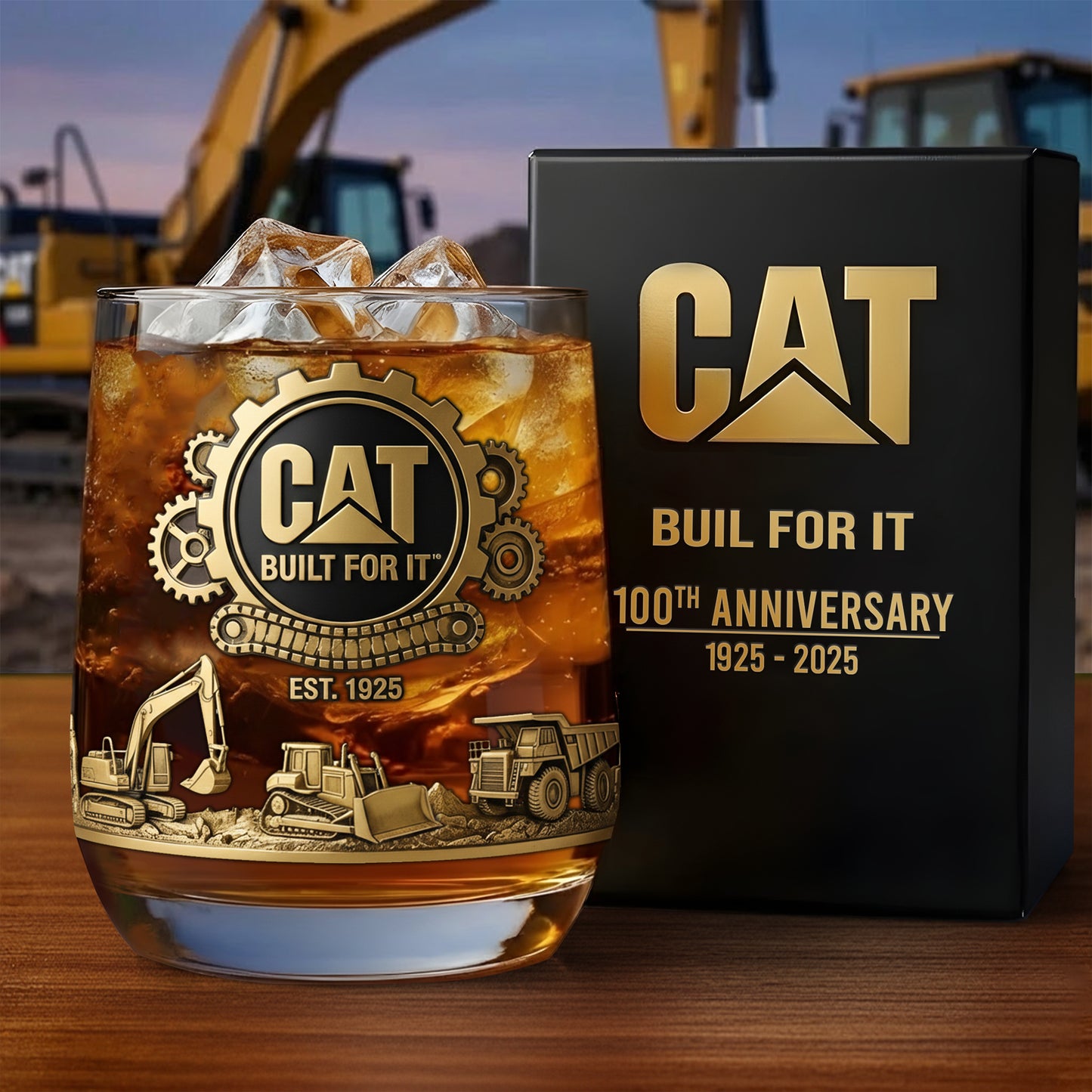Cater Build For It Whisky , Limited Edition Whiskey Glass, Holiday Gifts