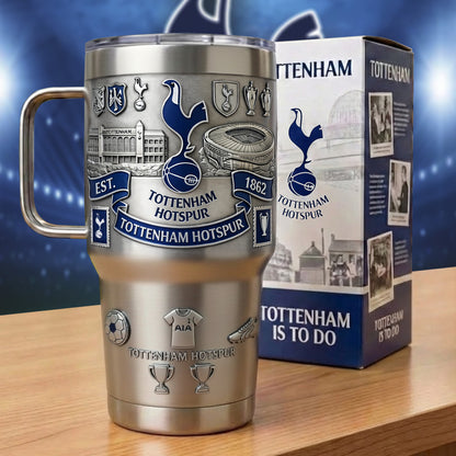 Tottenham Hotspur Silver Edition Insulated Tumbler 30oz 40oz