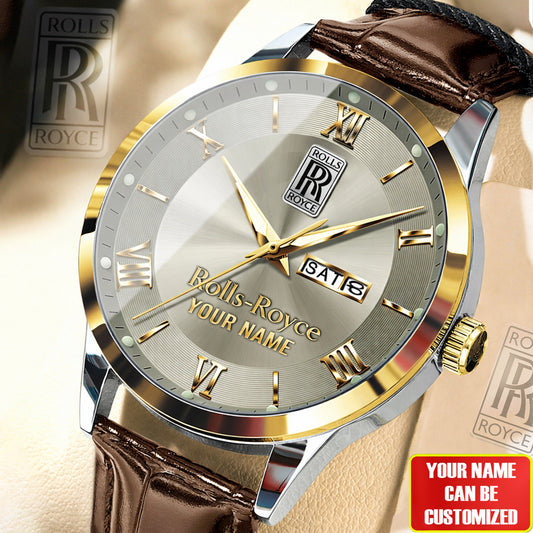 Personalized RR Luxury Leather Strap Watch