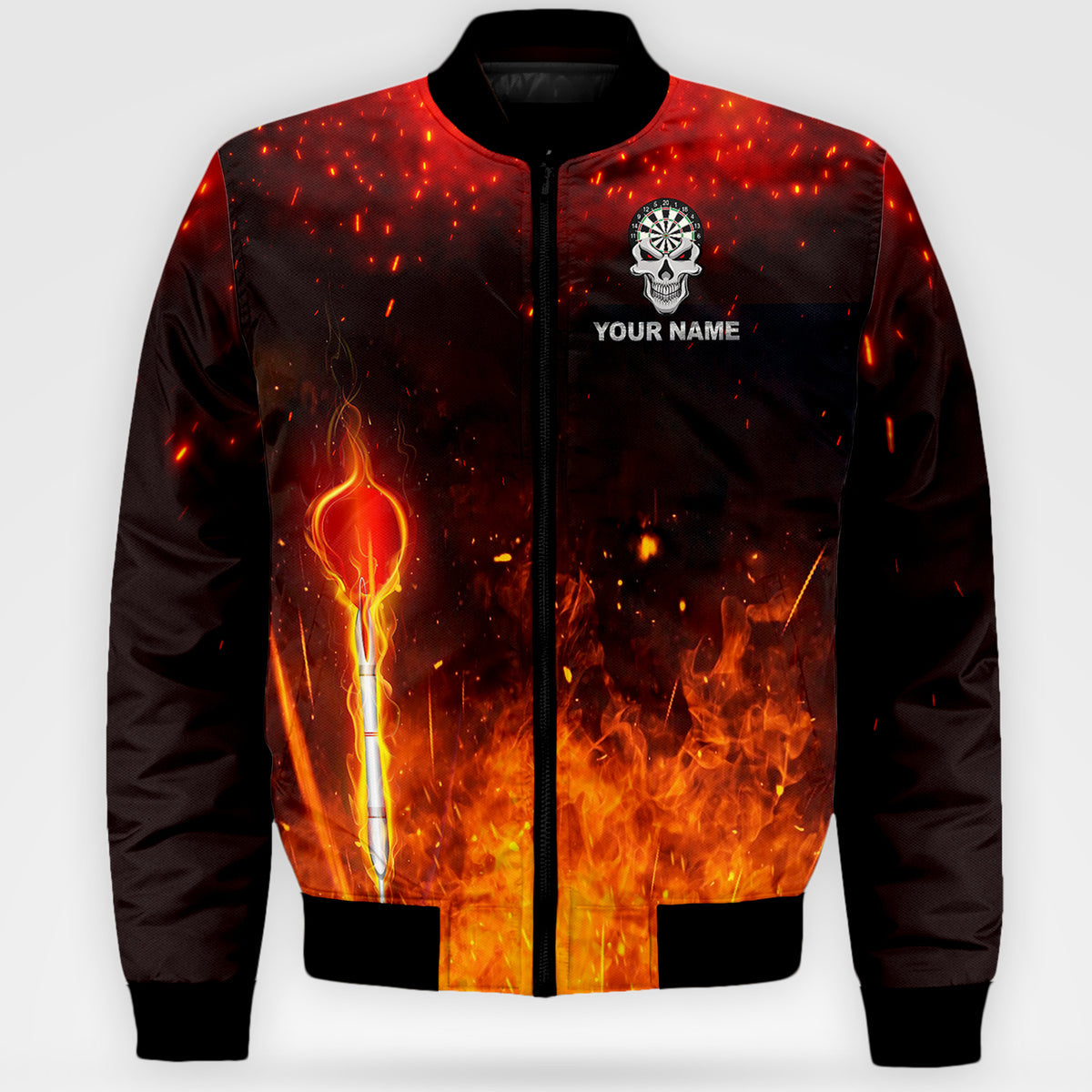 Personalized Name One more Darts Fire All Over Printed Unisex Shirt - P270701