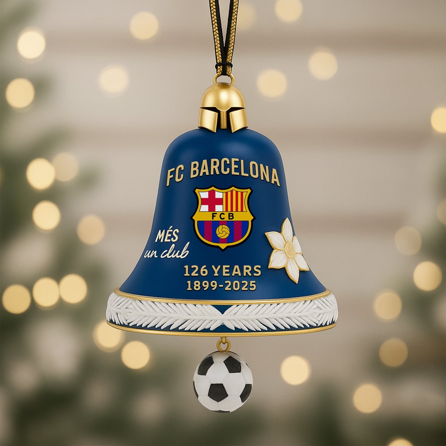 Barca FC 126 Years Anniversary Christmas Ornament