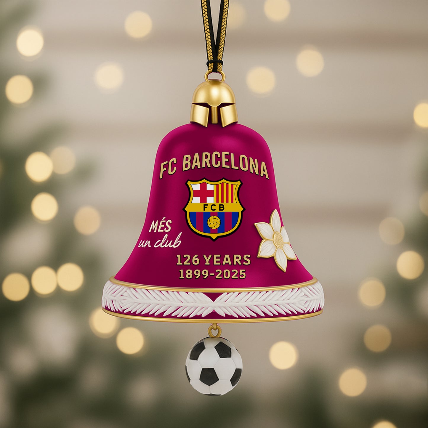 Barca FC 126 Years Anniversary Christmas Ornament