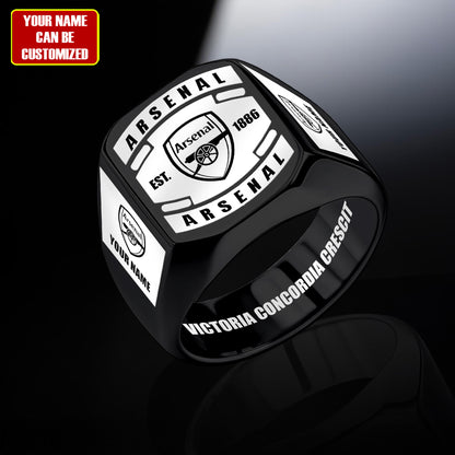 Arsenal Custom Name Classic Design Ring