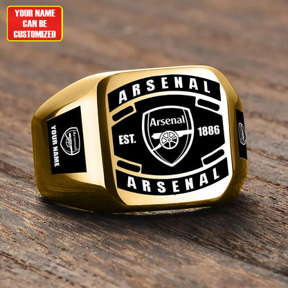 Arsenal Custom Name Classic Design Ring