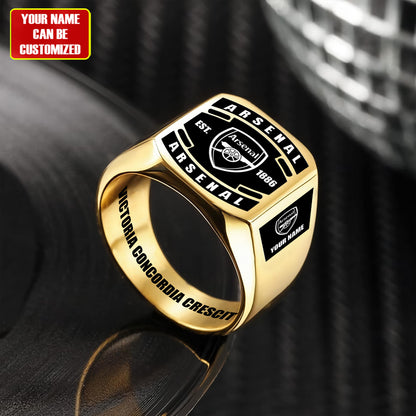 Arsenal Custom Name Classic Design Ring