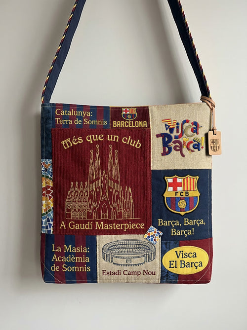 Personalized Barca FC Quilted Tote Bag