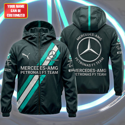 Personalized Amg Petronas Fomula one Team Windproof Rush Jacket