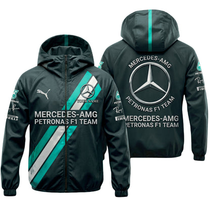 Personalized Amg Petronas Fomula one Team Windproof Rush Jacket