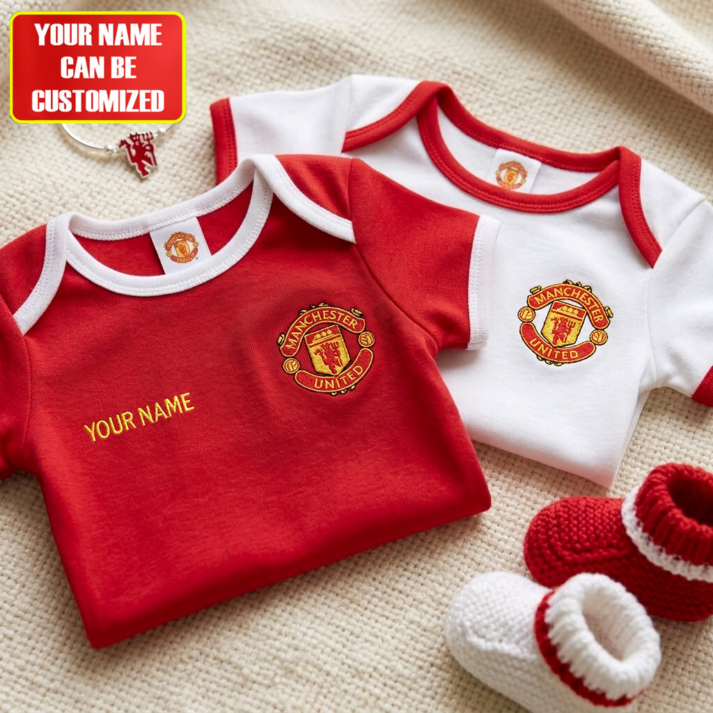 Customized M.U 25/26 Soccer Jersey , Baby Rib Bodysuit Sizes
