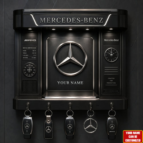 Merc Acrylic Key Hanger - Personalized Gifts For Cars Lover