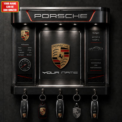 Pors Acrylic Key Hanger - Personalized Gifts For Cars Lover