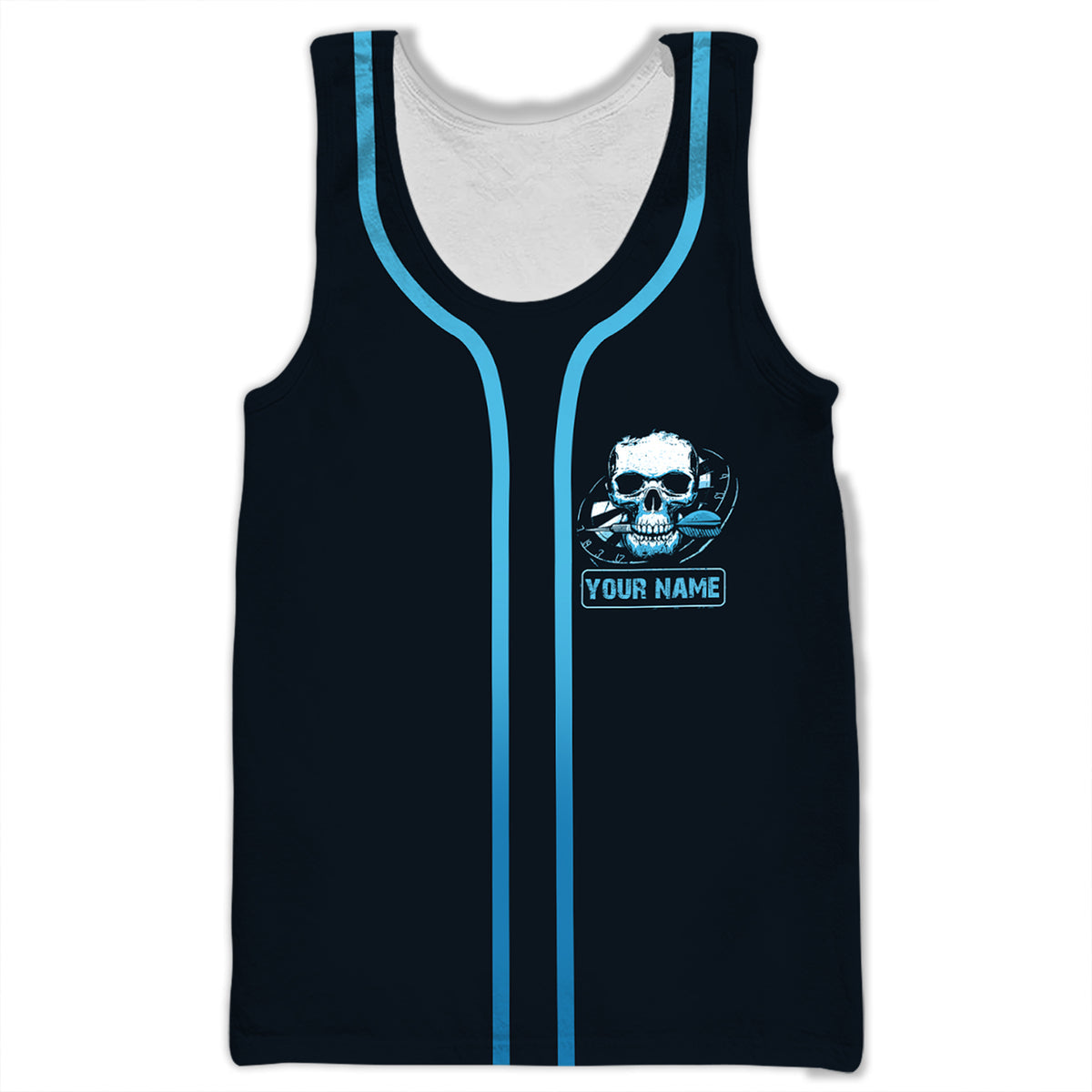 Personalized Name Darts Demon Skull 3D Shirt P280702