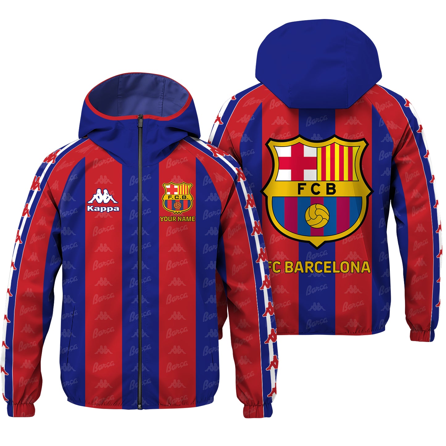 Personalized Barca X KP Windproof Rush Jacket