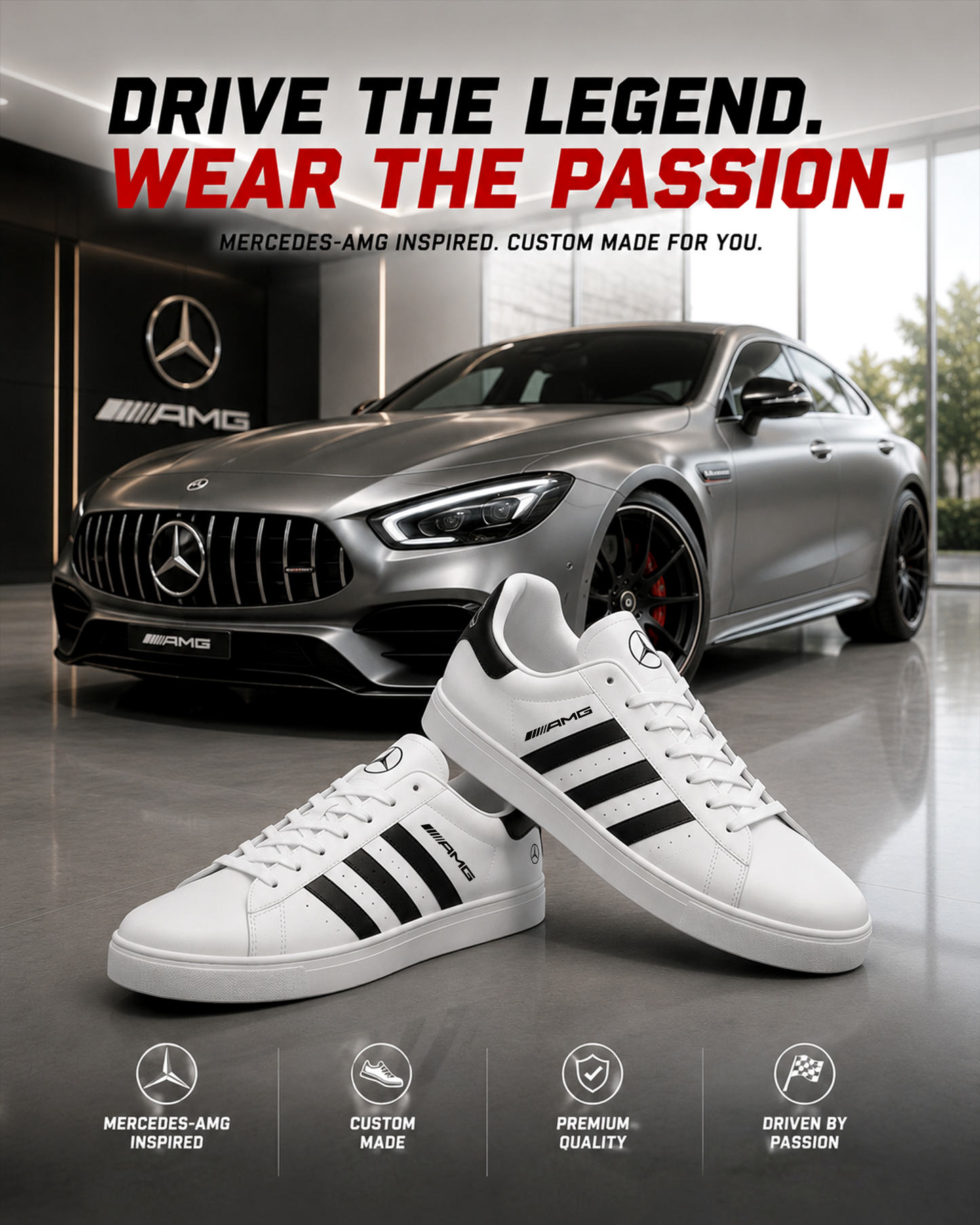 Merc Amg Classic Custom Smith Shoes