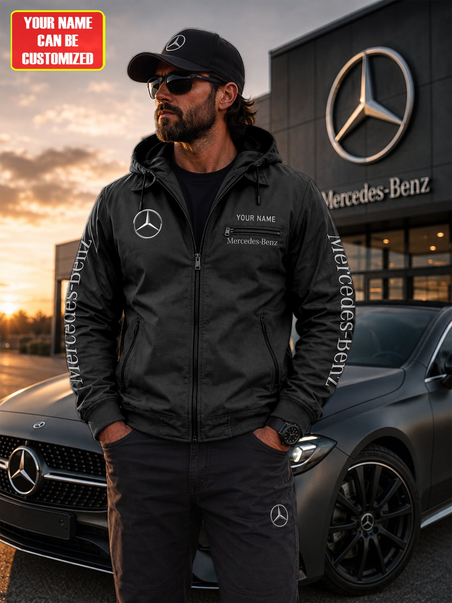 Personalized Merc Fur lining Paddle Jacket V2