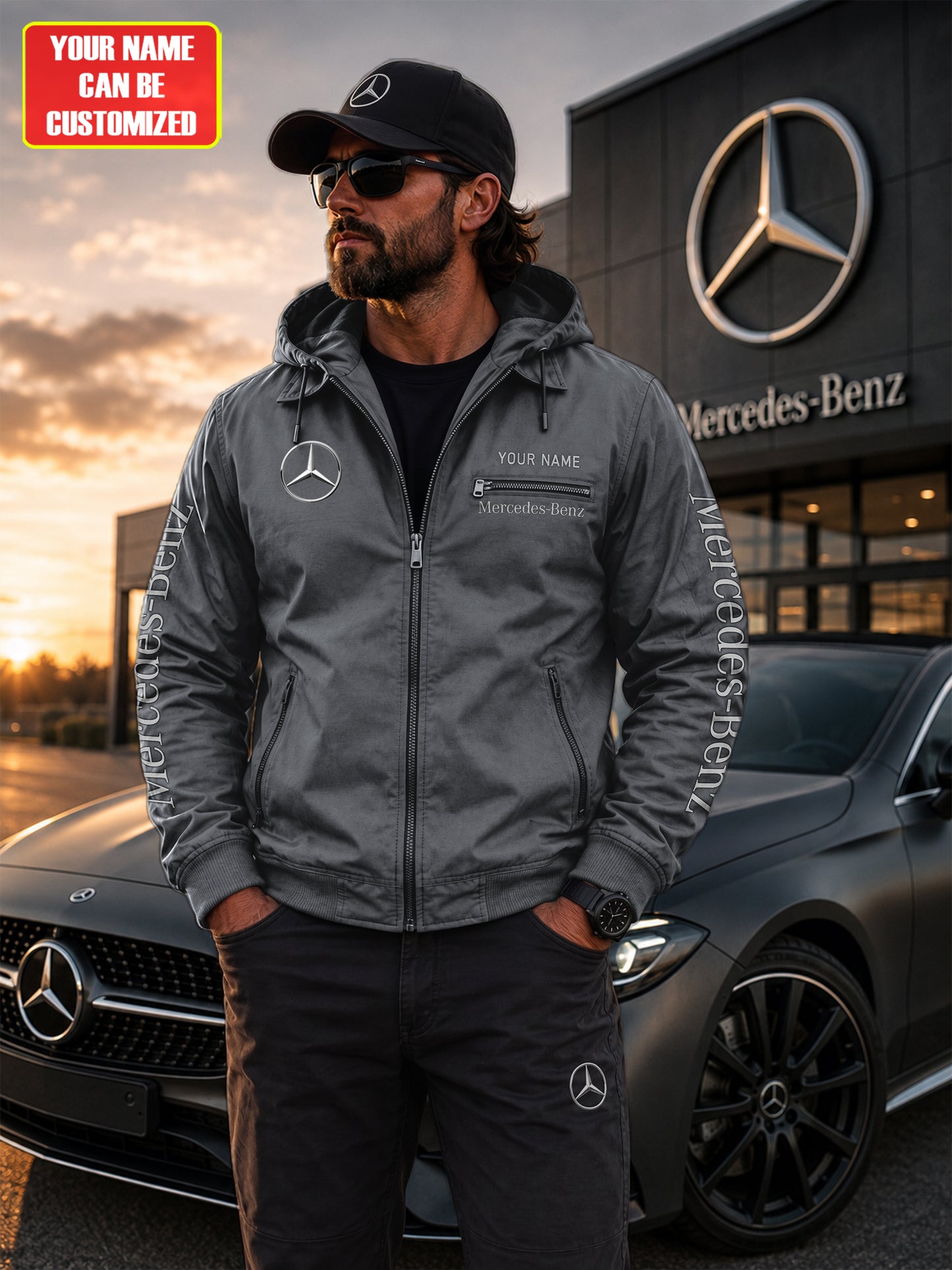 Personalized Merc Fur lining Paddle Jacket V2