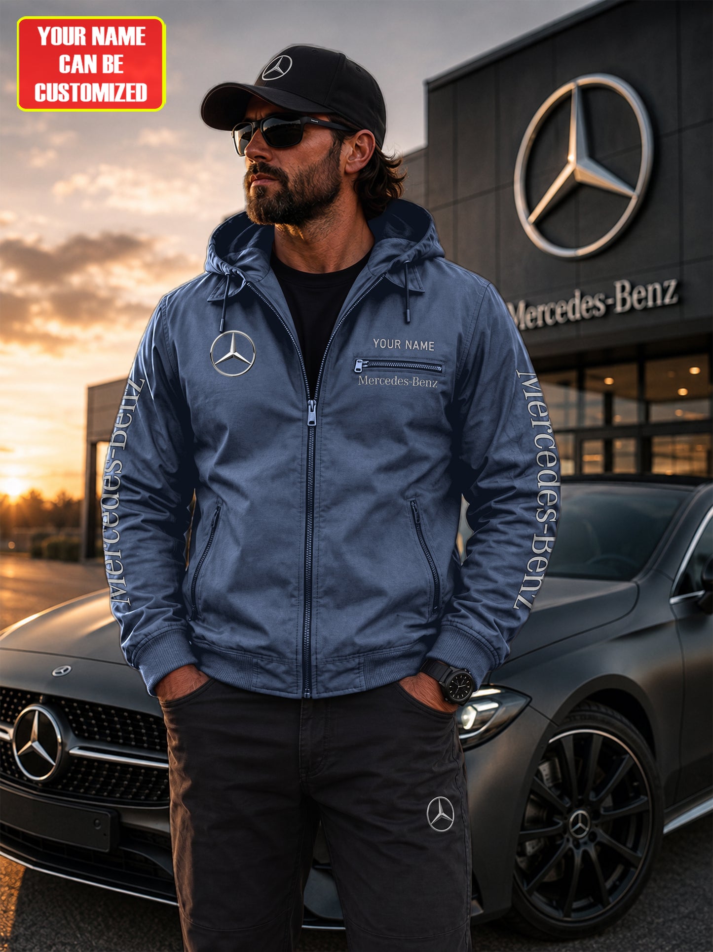 Personalized Merc Fur lining Paddle Jacket V2