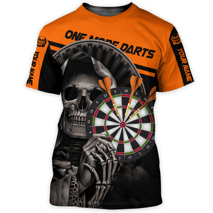 Personalized Name Skull Darts All Over Printed Unisex Shirt - LP3