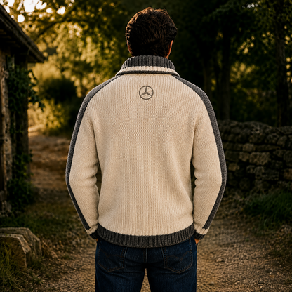 Personalized Merc Heritage Knit Zip-Up Fleece Hoodie