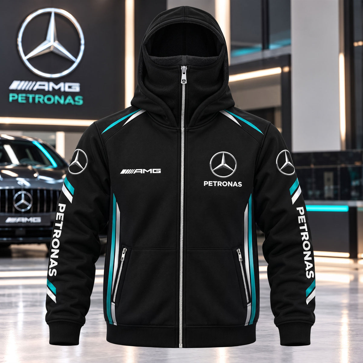 Merc AMG Petronas 2026 Masked Hoodie