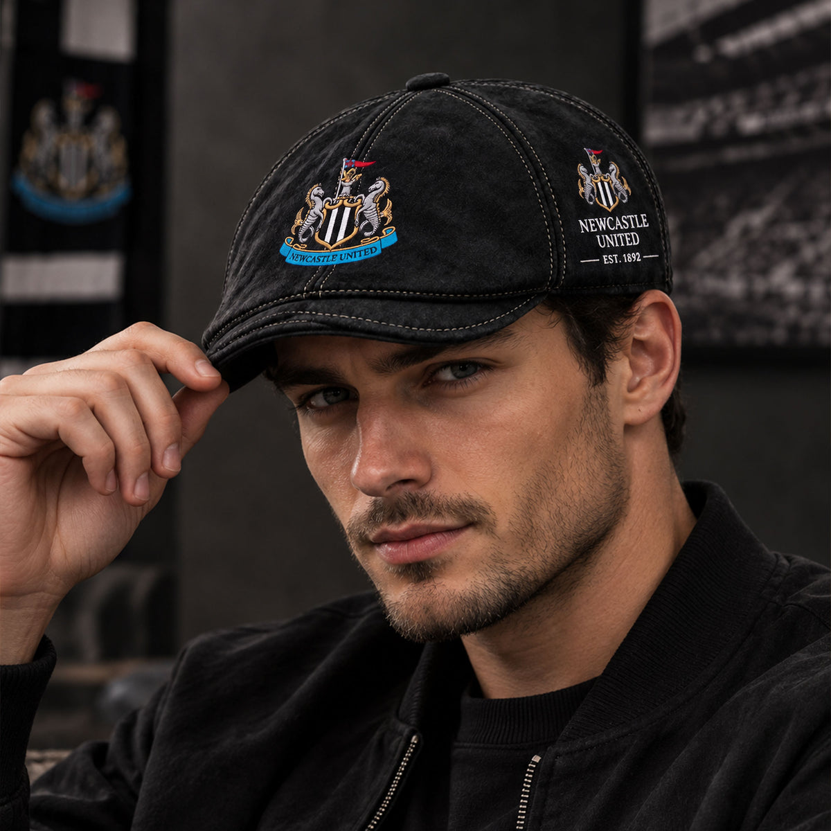 Newcastle FC The Alfred Ivy Cap , Flat Cap